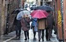 Las lluvias siguen copiosas en el noroeste, pero remiten por la tarde en toda Navarra
