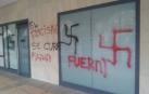 Aparecen pintadas amenazantes en la sede de UPN en Orkoien