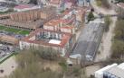 Vista área de las inundaciones en la Comarca de Pamplona