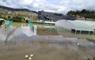Estado de la S.D. Amaya tras las inundaciones