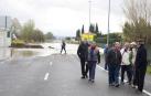 La crecida del Arga obligó a cerrar en Funes el colegio y la guardería