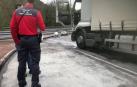 Inmovilizado un camionero en Sunbilla por ir sin cinturón y dar positivo en cannabis