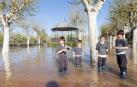 Expectación y daños por la riada en Tudela: testimonios de los vecinos