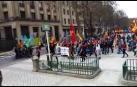 Manifestación en Pamplona por la equiparación salarial entre policías