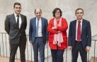 Manu Ayerdi y Pilar Irigoien flanqueados por José Antonio Molina y Santiago Sala