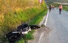 Un motorista, herido grave tras sufrir un accidente en Bargota