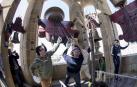 Los Campaneros de la Catedral de Pamplona tañeron ayer los bronces de la seo y los de otras cuatro iglesias del Casco Antiguo, dentro de una iniciativa europea para lograr que la Unesco declare el toque manual Patrimonio Inmaterial