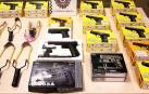 Incautadas varias pistolas de juguete por su apariencia real en las fiestas de San Jorge
