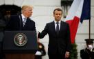 Trump dice a Macron que es el momento de "ser fuertes" y "estar unidos"