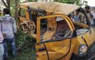 Al menos 13 niños muertos al chocar un autobús escolar y un tren en la India