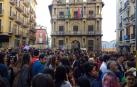 Masiva concentración en Pamplona contra la sentencia de 'La Manada'