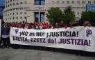 Manifestaciones ante la Audiencia de Navarra