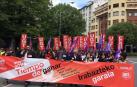 UGT y CC OO reúnen a 2.500 personas en Pamplona en el Día Internacional del Trabajo