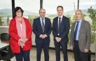 Ayerdi recibe a directivos de Sany Heavy Energy tras abrir un centro de I+D en Pamplona