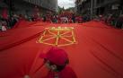 Participantes en la concentración del sábado 3 de junio en Pamplona.