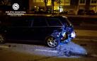 Choca contra tres vehículos, se da a la fuga y es cazado por la Policía Municipal