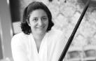 La pianista Carmen Yepes, en la Sala de Cámara de Baluarte