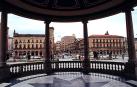 Más seguridad para la barandilla del quiosco de la Plaza del Castillo