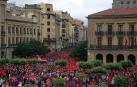 Participantes en la concentración del sábado 3 de junio en Pamplona.