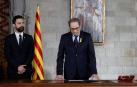 Torra toma posesión como president en un acto sin representantes del Gobierno
