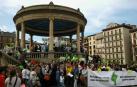 Manifestación de profesores interinos en Navarra