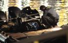 La 'narcolancha' interceptada en el Estrecho con 4.121 kg de hachís y embistió a la Guardia Civil