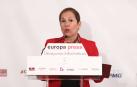 Uxue Barkos en los Desayunos de Europa Press