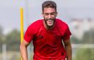 Roberto Torres, sonriente durante uno de los circuitos de entrenamiento en Tajonar.