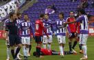 Dos jugadores del Real Valladolid discuten y llegan a las manos en el entrenamiento