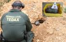 El GEDEX de la Guardia Civil destruye un proyectil de guerra encontrado en el valle de Yerri