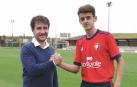 Osasuna renueva al canterano Aimar Oroz