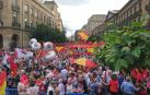 Final de la manifestación.