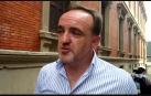 Javier Esparza, en la manifestación contra la política lingüística del Gobierno de Barkos