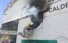 Un herido leve en el incendio de una nave abandonada en Ansoáin
