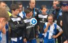 Ejemplar charla entre dos entrenadores y sus jugadores en la Liga Promises