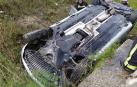 Tres heridos en un accidente en la A15 en Esquíroz