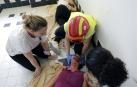 Unas 70 personas participan en un simulacro de atención sanitaria en Amavir Argaray