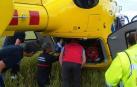 Un motorista, accidentado entre Larraga y Lerín