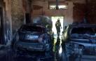 Incendio en una vivienda unifamiliar adosada en Caparroso
