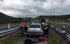 Una persona herida en un accidente de tráfico en la A-12, en Cirauqui