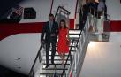 Los Reyes aterrizan  en Nueva Orleans para su visita a San Antonio y Washington