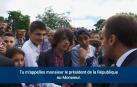 Macron pone firme a un joven que le llamó 'Manu': “Tú a mí me llamas presidente o señor”