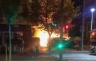 Incendio en varios coches estacionados en Iturrama