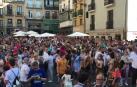 Concentración en la plaza Consistorial contra la puesta en libertad de 'La Manada'