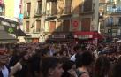 Protesta en la plaza del Ayuntamiento por la puesta en libertad de 'La Manada'