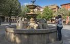 La fuente de los dragones volverá  a lucir en la plaza de Santiago de Estella
