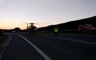 Rescate de un motorista herido en Acedo