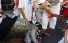 Imágenes del encierro txiki del día 13 de San Fermín