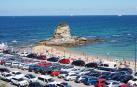 Atropelladas por una menor dos niñas en un banco de una playa de Santander