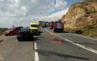 Un fallecido en un choque frontal entre dos vehículos en Azagra